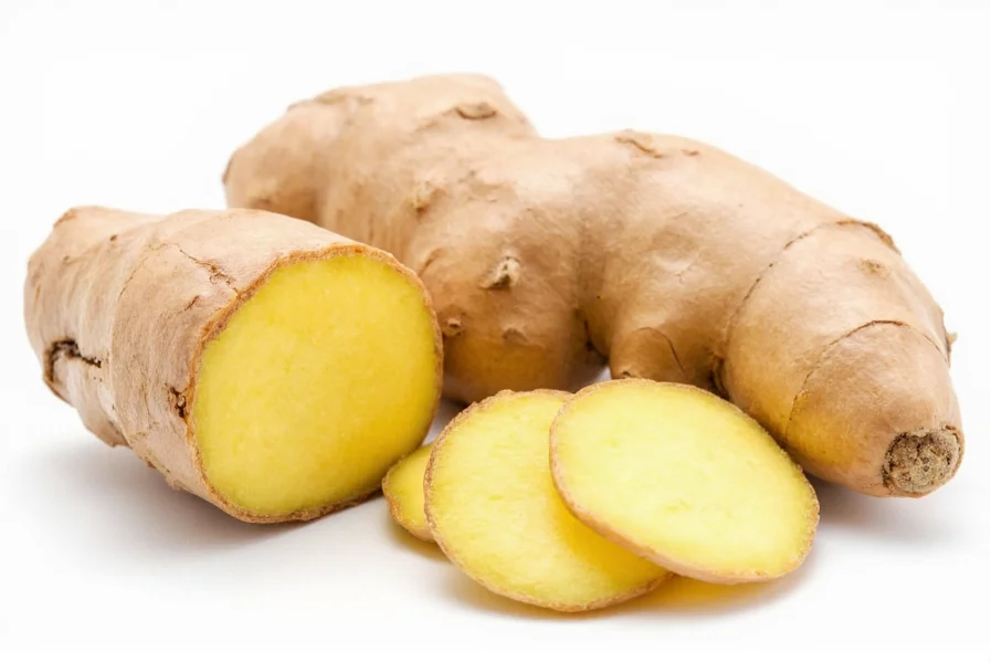Various ginger preparations including fresh root, powder, capsules, and tea showing proper storage methods