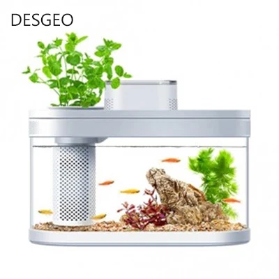 

DESGEO Geometry Amphibious Eco Fish Tank Pro Automatic With WIFI Box Gamut Lighting Fish Farming Tank C180