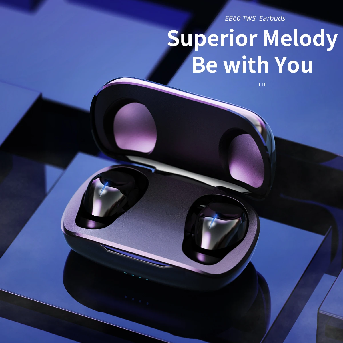 Bluetooth 5.0 400mAh charging case 100mAh headphone DSP noise abating ABS mini earbuds with power bank - ANKUX.COM