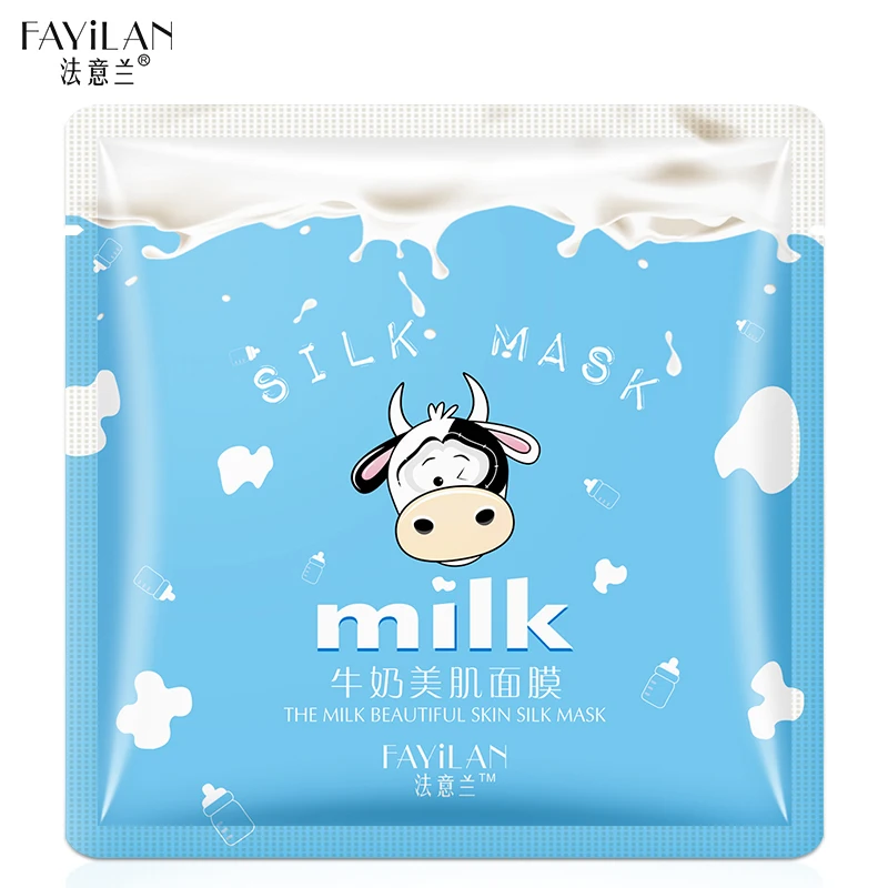 

OEM custom private label brightening silk beauty organic milk face facial mask sheet women beauty face mask