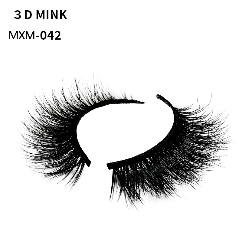 

Mink Eye Lashes Professional Cosmetics Fur Strip Eyelashes For Private Label Eyelash Packaging Custom Eyelash Box Make Up, Black