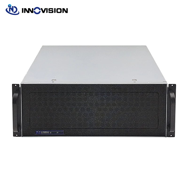 

High entry 15HDD 4U Rack mount e-atx server case TP6515, Black front panel