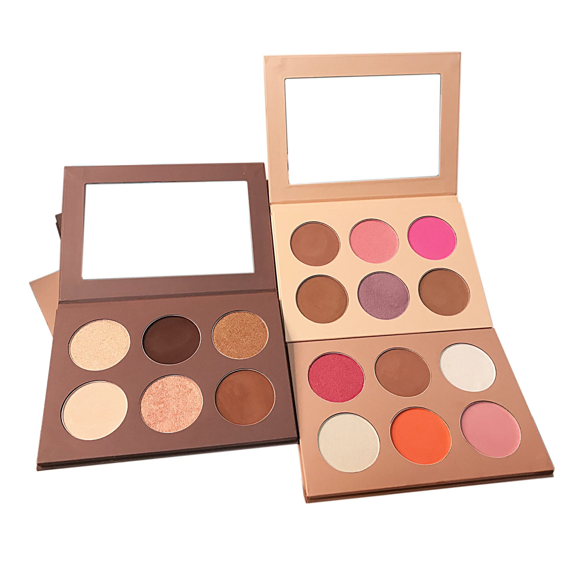 

make up blush with logo high quality private label blush highlighter contour bronzer palette custom vegan face