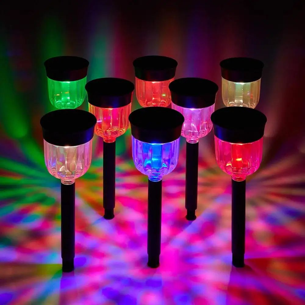 Solar Pathway Light Outdoor Color Changing Solar Garden Lights
