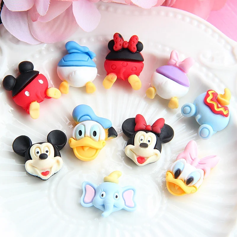 

New Arrive 3D Resin Cartoon Character Nail Accessory Stereoscopic Bear Mickey Minnie Nail Charm DIY Manicure Nail Art Decoration, Customers' requirements