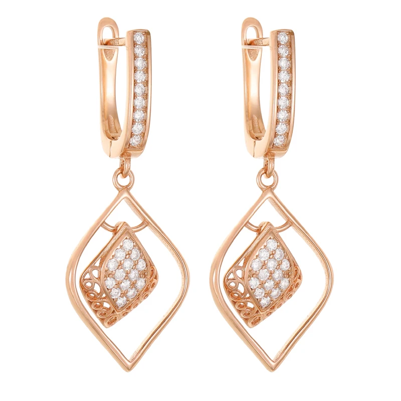 

Milliedition design Huggie Earrings with Zircon Designs Jewelry Models zircon crystal earrings for Gift