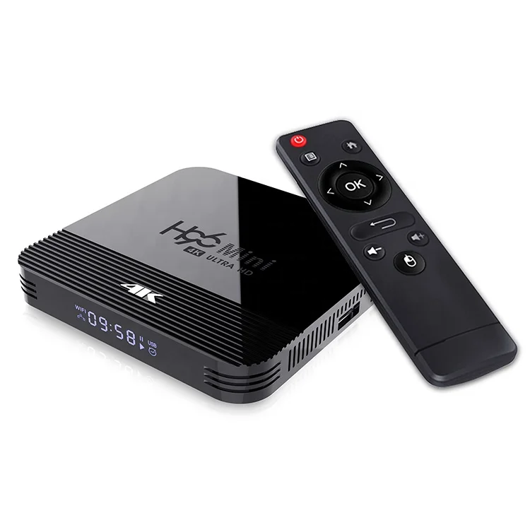 

H96 max android 9.0 Allwinner H6 TV Box 2G+16G 2.4GHz WiFi Support 4K smart tv box support customized logo TVR124