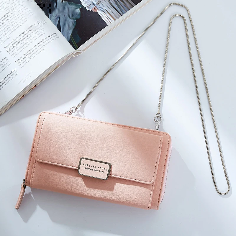 

luxury hand bags for lady crossbody mini bag purse fashion metal hand PU Leather Women handbag ladies girls phone pouch