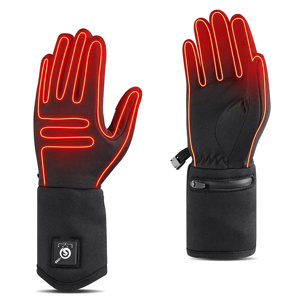 

Waterproof Thermal Hand Warmer Heating Glove Man Rechargeable Winter Mittens Electric Warm Heated Ski Gloves Gant Chauffant