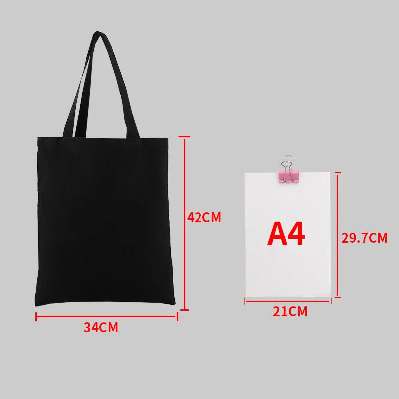 

Blank canvas tote bag order custom design shopping bag White one shoulder shopping bag ladies handbags 2021, Customized color