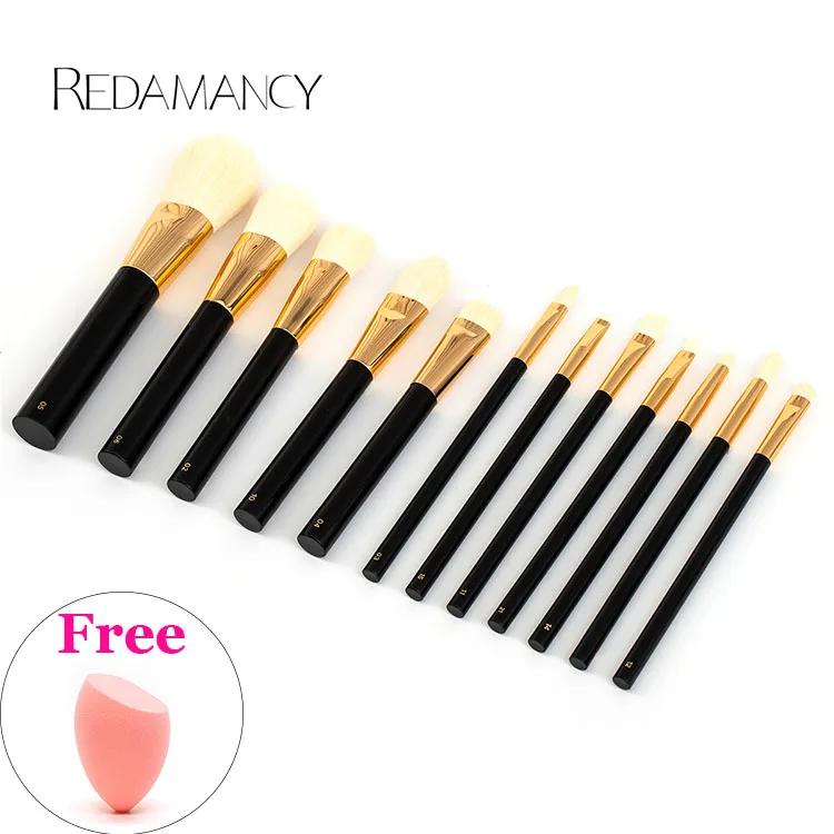 

12Pcs Wholesale Black Personalized Makeup Brush Set Makeup Tools Kits Professional Makeup Brush Set