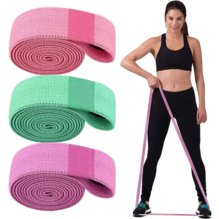 

Exercise Pull Up Assist Band Set Strength Power Elastic Booty Bands Custom Printed Fitness Fabric Stretch Flat Resistance Bands, Picture