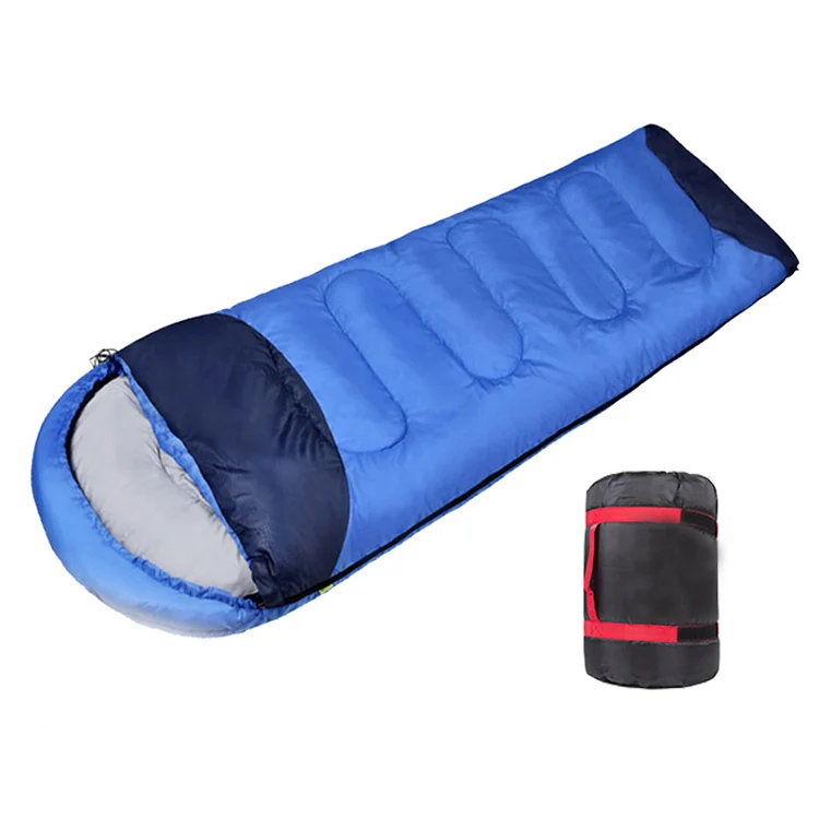 

Super quality windproof down sleeping bag keep worm outdoor mummy goose down camping sleeping bag, Blue*grey;red+grey