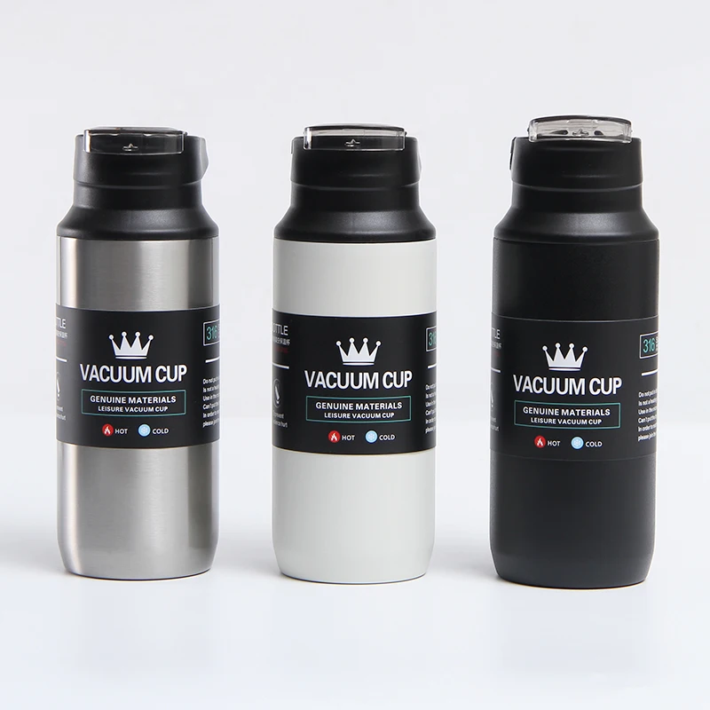 

China Factory Supplied Top Quality Car Travel Hot And Cold Coffee Mug With Lid, White/black