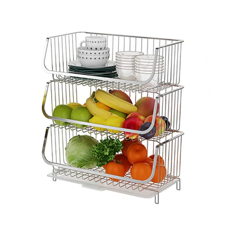 

. Multi tier wall mounted 304 stainless steel kitchen storage rack seasoning rack dish drainer rack fruit basket, Natural