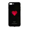 LED lighting logo phone case for iphone chargeable non-fluorescence auto lights up /off according phone call or screen lighting