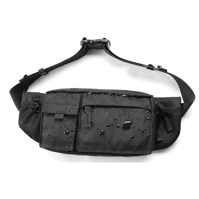 

Large Waterproof Waist Fanny Chest Bag Pack Belt Bag Pouch Hip Bum Bag For Men Women Gym Fitness Workout Travel Work Commuting, Customized