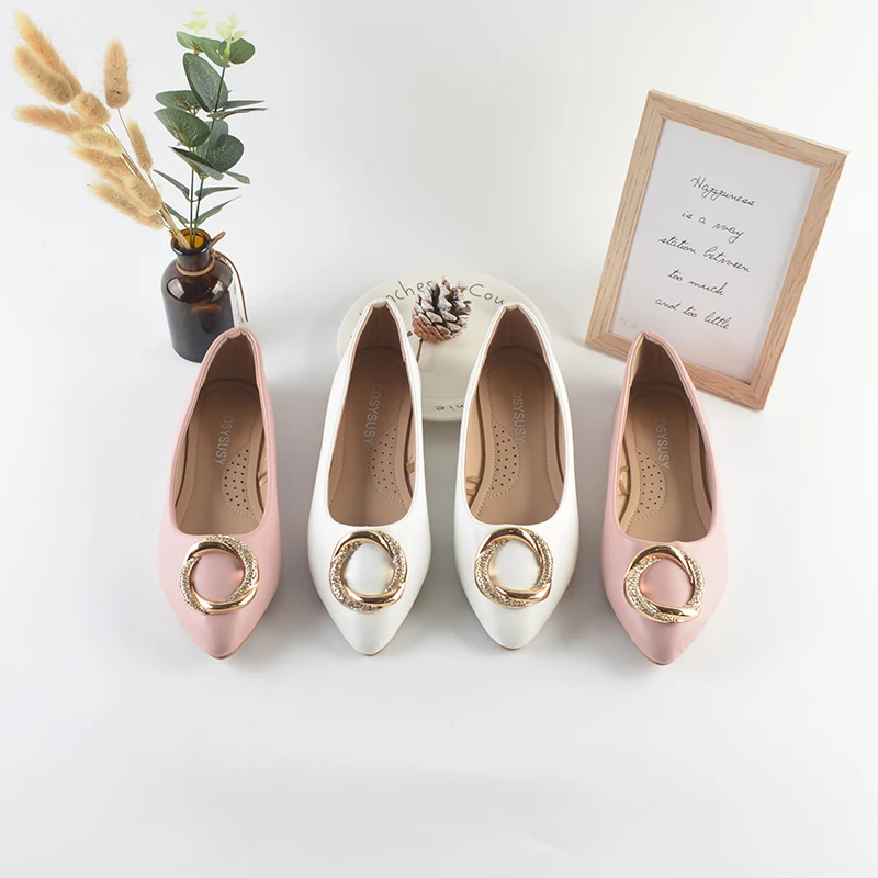 

Customized Spring/Summer/Autumn Flat Shoes New Pointed Casual Single Shoes for Women