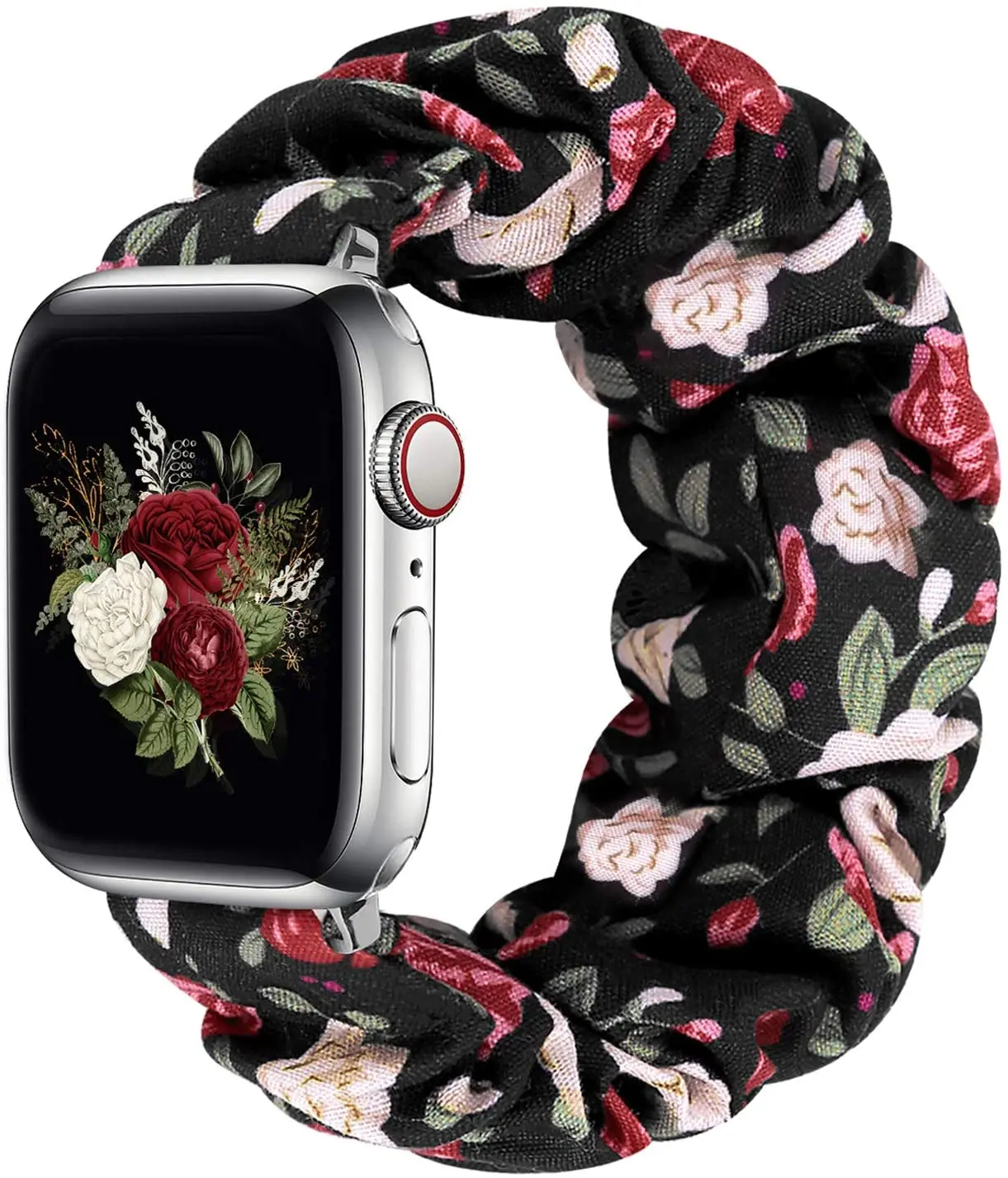 

Scrunchie Strap for Apple watch band 44mm 40mm for iWatch 42/38mm Elastic Nylon Solo Loop smart bracelet applewatch serie 5 43 S, Optional