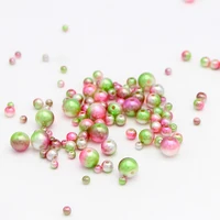 

4/6/8/10mm ABS Round Pearls Loose Beads with Hole for DIY Art Garment Necklace Accessories E0818