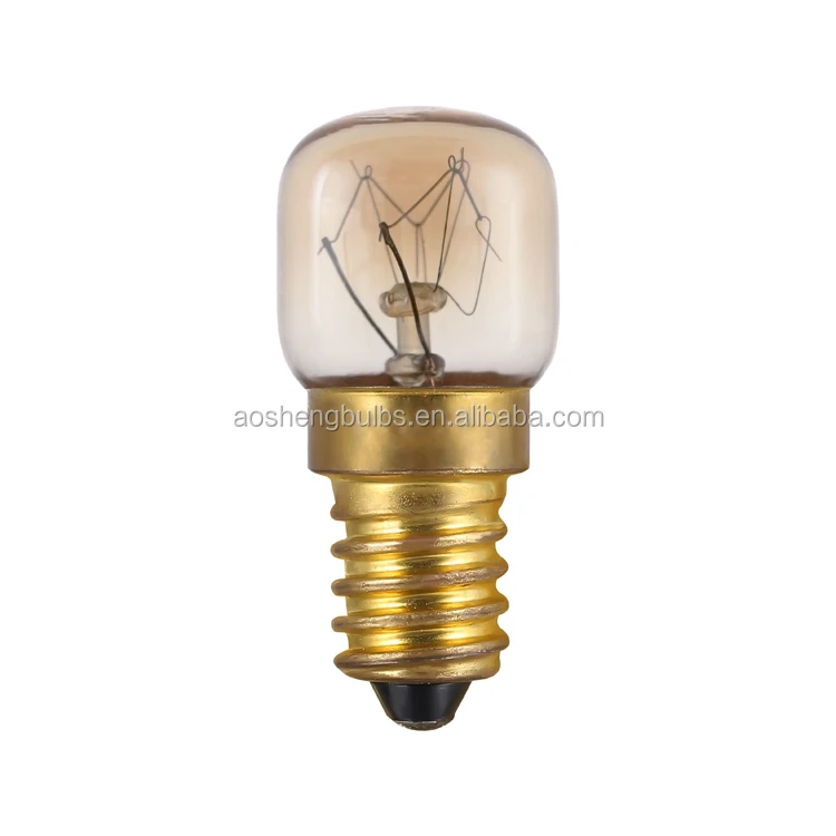 Factory direct supply Edison Bulb ST26 incandescen Refrigerator Lamp 110V-130V 15W E14S Amber clear for microwave oven