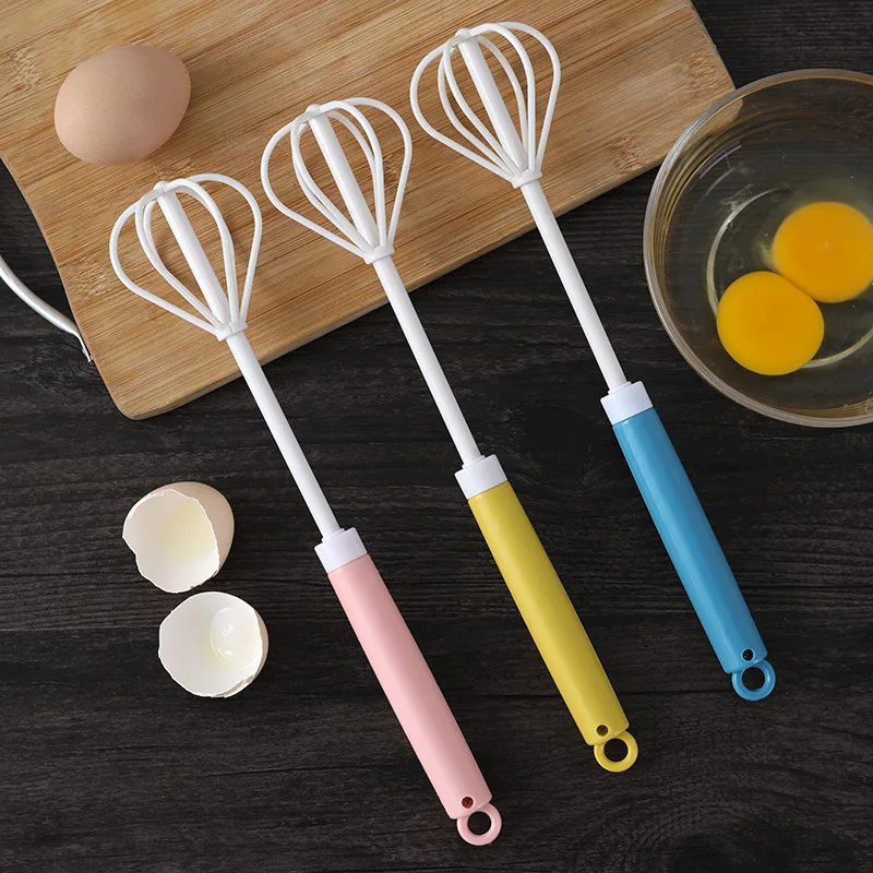 

New Fashion Manual Egg Beater Egg Beater Household Baking Tools Egg Mixer Stainless Steel Small Cream Hair Whisk