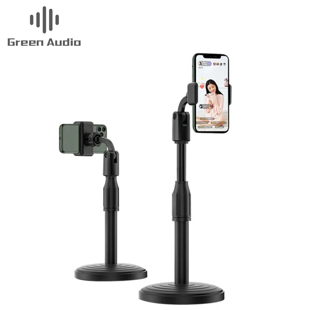 

GAZ-28S Universal desktop smartphone support metal 360 angle adjustable tablet mobile phone stand for Mobile Phone, Black