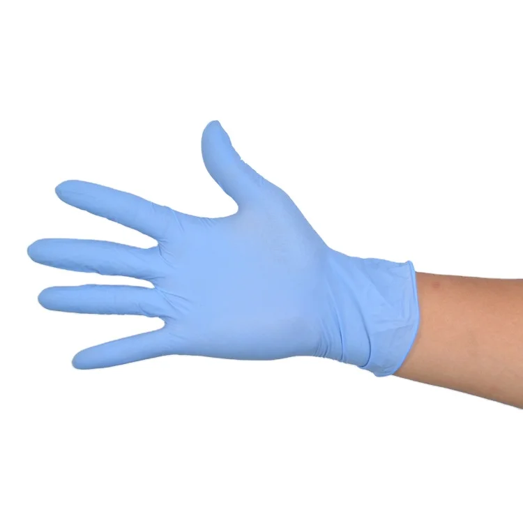 

Cheap blue nitrile Gloves 4 mil Latex Free Powder Free Disposable nitrile gloves