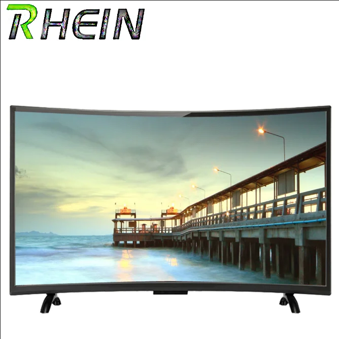 

ST001 network niw fashion 49 inth led tv screen hd 4K television smart curve led tv sets for cheap tvs sale, Black color
