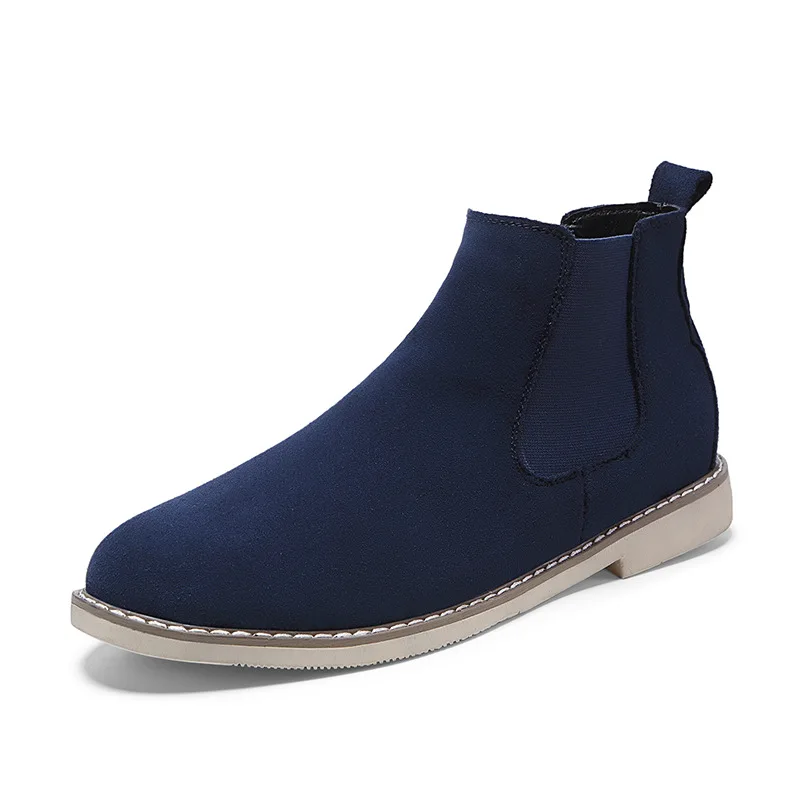 

New Amazon Hot sale fashion mens suede boots casual chelses mens boots, Customized color