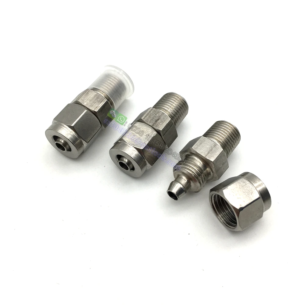 304 Stainless Steel Male Thread Quick Tube Pipe Fitting Tapped Union ...