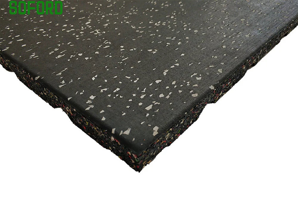 
High quality gym rubber flooring interlocking easy installation rubber floor tile 