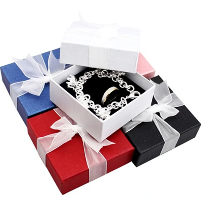 

Factory price wholesale colorful jewelry packaging ring box cajas para joyeria jewellery boxes