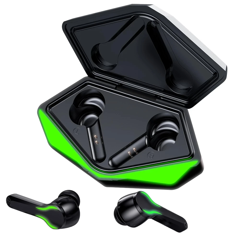 

2021 New TWS Gaming Earphones Wireless Headset Sport Headphone 65ms Low Latency Earbuds With Microphone, Customized