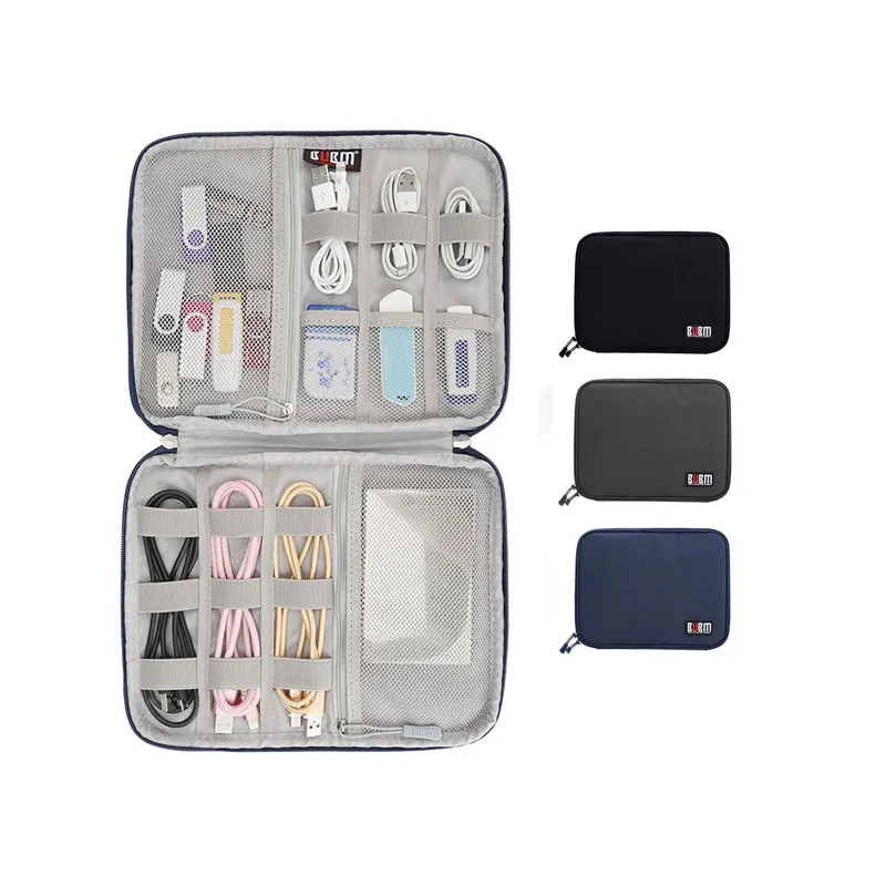 
BUBM custom Travel Storage Digital Accessories Cable earphone Case Organizer electronic accessories bag gadget pouch 
