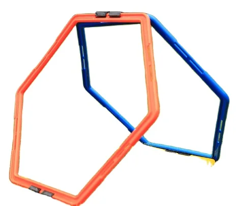 

gymnastics Outdoor Agility Ladder Football circles Speed Soccer Training 20inch Loops agility Hexagon rings for kids, Yellow, orange,green, red, blue