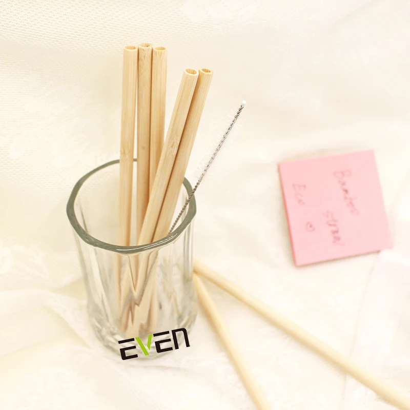 

Hot Sale Disposable Straws Individually Wrapped Bamboo Straws Price For Restaurant Bar Party Using, Natural color