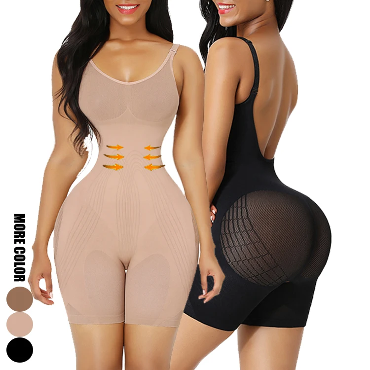 

HEXIN Logo Service Backless Body Shaper Adjustable Body Shapewear Tummy Shapewear For Women