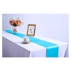 Chemin De Table, Dinning Table Runner Wedding Decoration, Sky Blue Satin Table Runner/