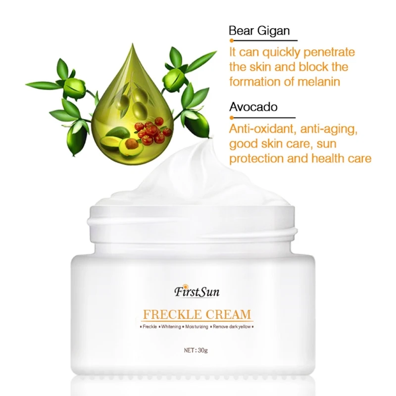 

Firstsun White Freckle Removal Dark Yellow Cream Dark Spot Correct Whitening Lightening Blemish Fade Serum 30G