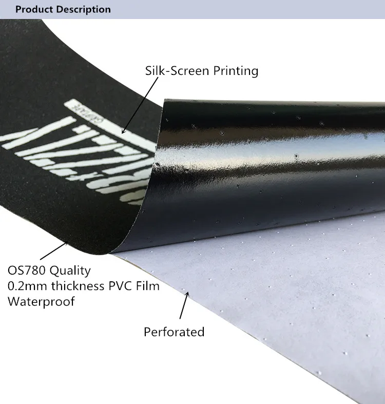 Wholesale Perforated Os780 Skate Skateboard Grip Tape With Silkscreen