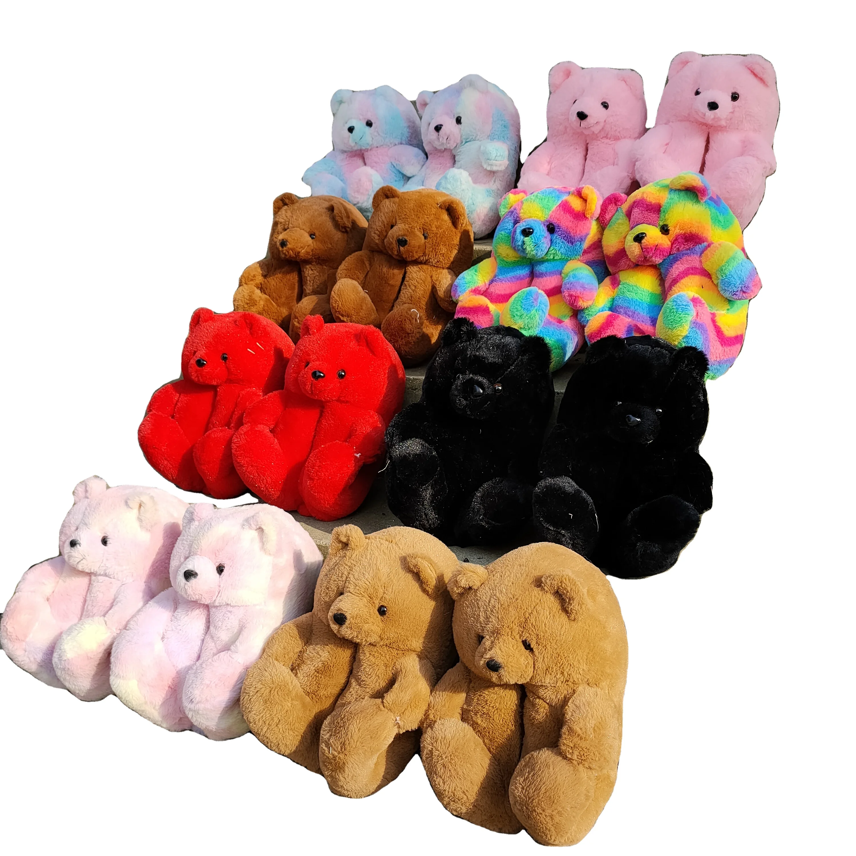 

cheap Teddy Bear Slippers Teddy Bear House Slipper, Customized color
