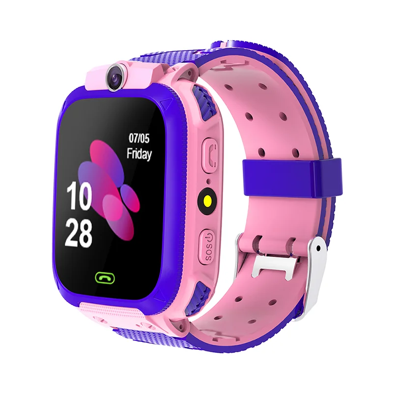 

skmei W23 reloj cheap children tracker smart mobile phone smart watches kids smart watch SOS smart watch for kid, Pink /blue