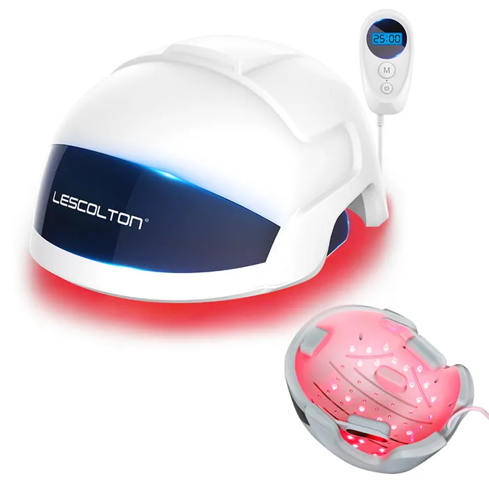 

Lescolton D601 Selling home use led therapy device hair growth hat laser hair grow helmet