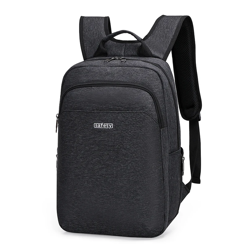 

wholesale custom logo 15 lightweight travel laptop backpack slim laptop rucksack with usb charging port school book bag, Black coffee blue