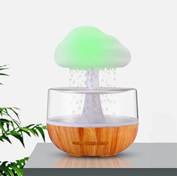 

Raining Cloud Night Light Aromatherapy Essential Oil Diffuser Micro Humidifier Desk Fountain Bedside Sleeping Relaxing Mood Wate