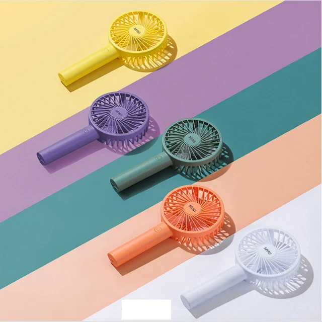 

2021 New Outdoor Office Car USB Mini Fan with Battery Portable Handheld Fans