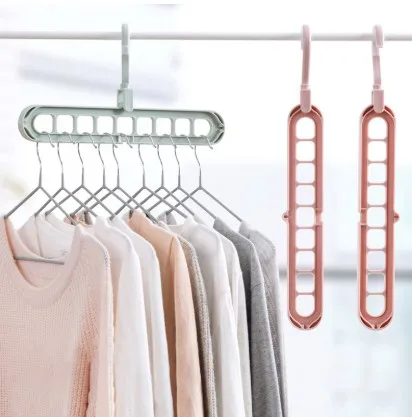 

Indoor Clothes Hanger Household Wardrobe Multifunctional Clothes Hanger Balcony Window Sill Clothes Hanger, Pink,green,yellow,