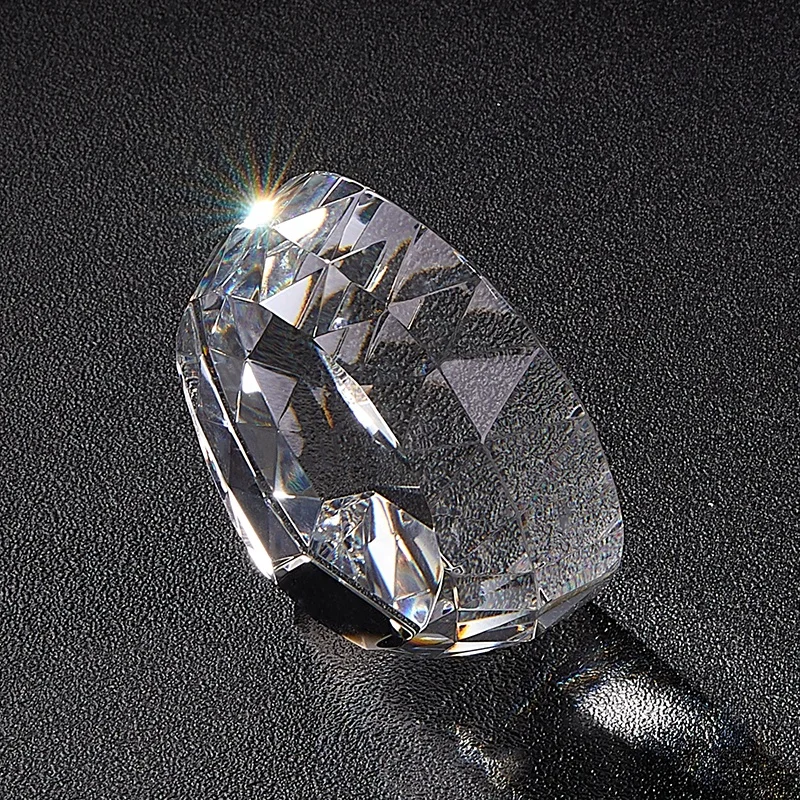 
Multi Faceted High Quality Vintage Glass Can Laser Engraved Crystal Blank Luster Block 