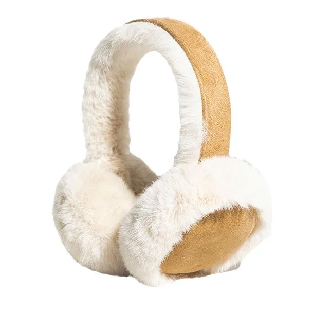 

MIO Winter Fluffy Soft Plush Ear muffs Fashion Outdoor Ear Warmer Thicken Khaki Earmuffs Adjustable Foldable Fur Earmuffs